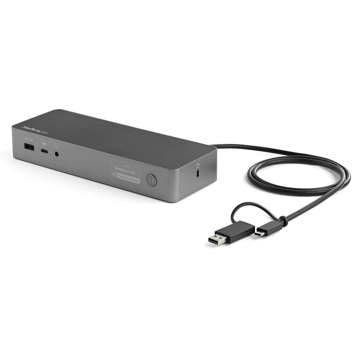 StarTech.com Docking Station Universal para Portátil - Replicador de Puertos Híbrido USB-C/-A - 2x HDMI y DP 4K - PD 100W