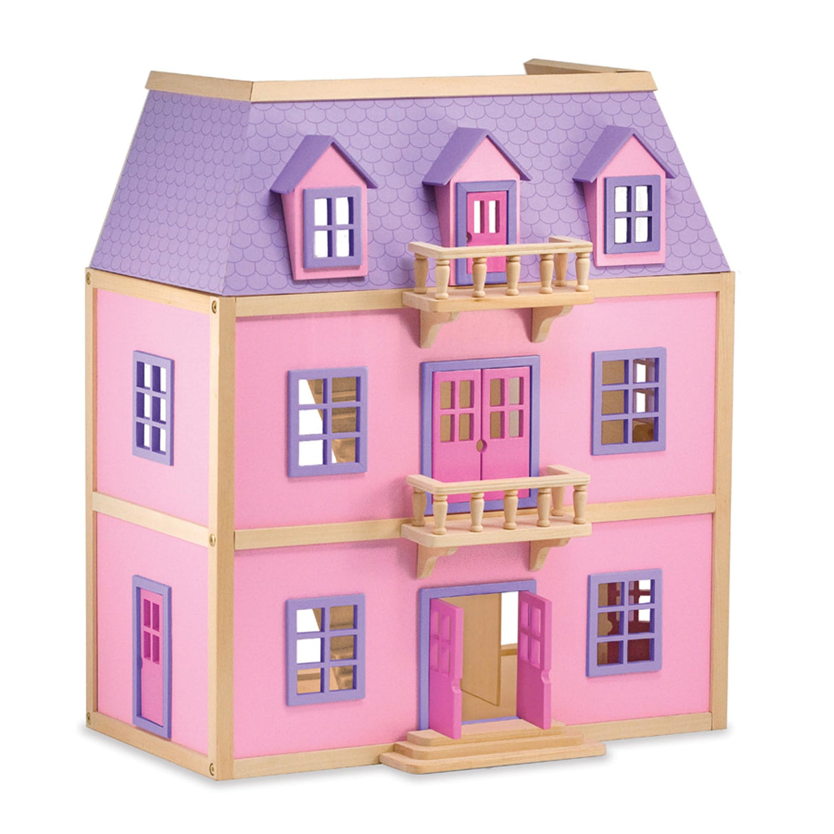Melissa & Doug Casa de muñecas de Madera de Varios Pisos