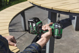 HiKOKI Atornillador de impacto inalámbrico, 18 V, 1/4", 210 Nm, motor sin escobillas, martillo triple, IP56 resistente al polvo y al agua, luz LED, compacta y ligera, incluye maletín de transporte