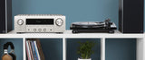 DENON Receptor de Red Estéreo (2 x 145 W, FM/Dabmas, WLAN, HDMI, Entrada de Teléfono), Plateado, Tamaño Único