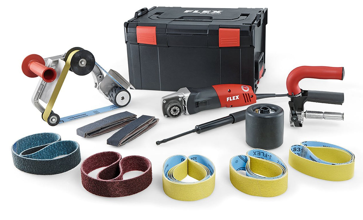 Flex BSE 14-3 INOX Set - Lijadora (Lijadora orbital, Lijadora manual, Negro, Rojo, Alrededor, 1000 RPM, 3500 RPM)