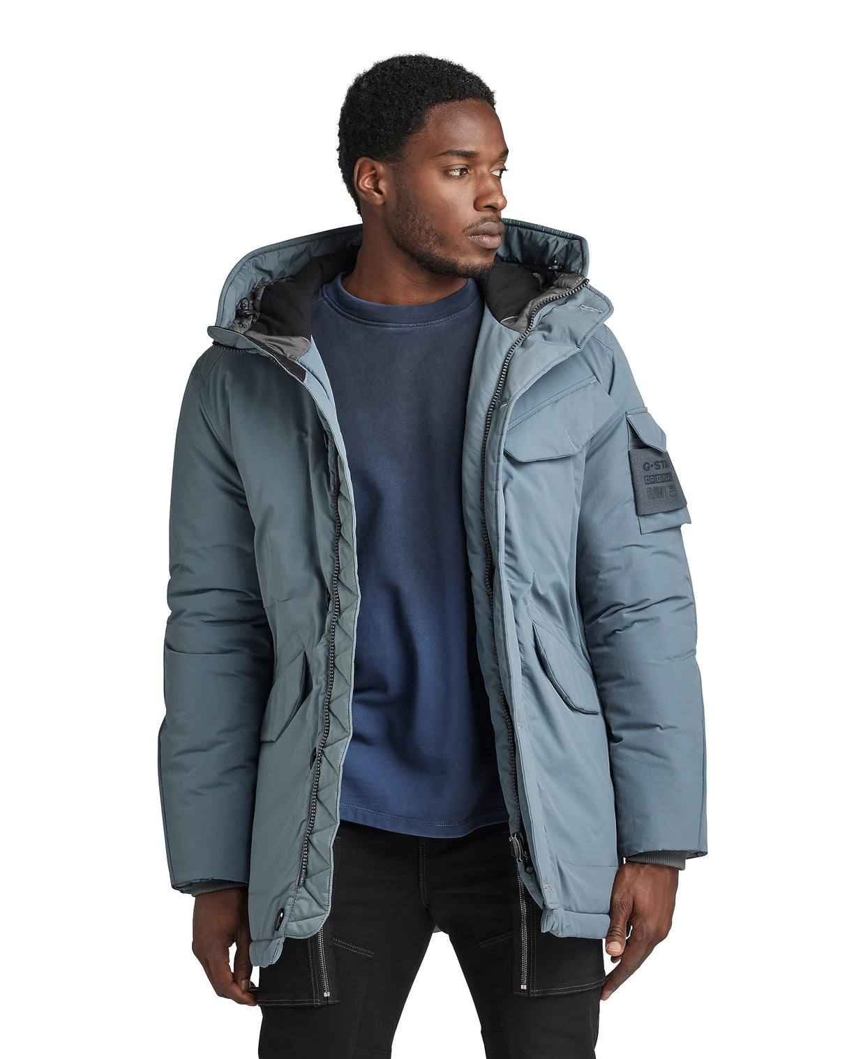 G-Star Para Hombre Parka Vodan Padded Hooded, Gris (axis D22713-D419-5781), XL