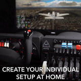 Honeycomb Aeronautical Alpha Flight Controls Yoke & Switch Panel in aviation quality for flight simulators, Universal control system for simmers, student pilots and pilots, Flight simulator for PC