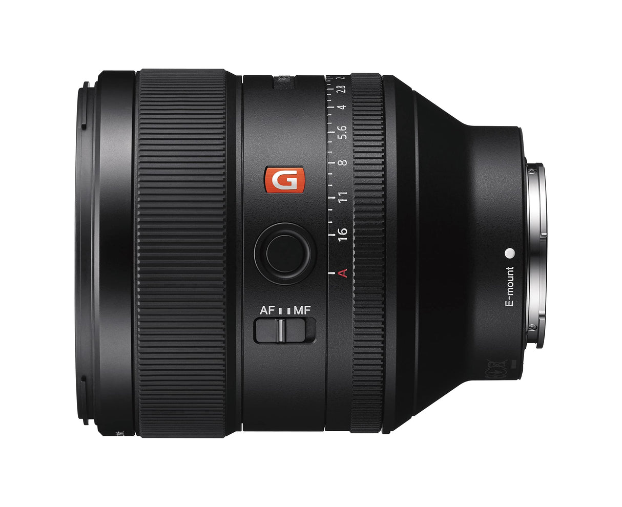 Sony FE 85mm f/1.4 GM - Full-Frame, Rango Medio, Objetivo Prime (SEL85F14GM), Negro