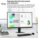 LG 24U631A-B - Monitor 23.8'', Panel IPS, (2560 x 1440), 100 Hz, 5ms (GtG), WebOS23, sRGB 99%, QHD, Ajuste en Inclinación (Eje Horizontal), Negro