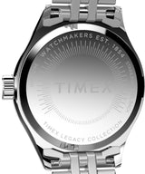 Timex Trend TW2W90700 - Reloj de Mujer 25 mm, Brazalete de Acero Inoxidable en Tono Plateado, Esfera Azul y Caja en Tono Plateado