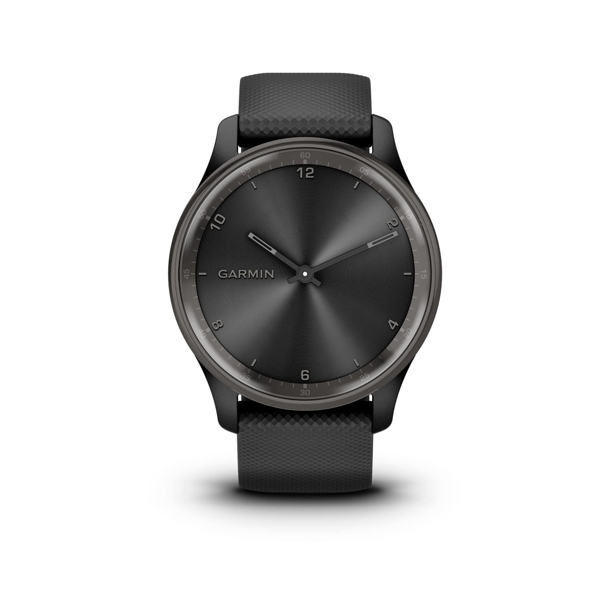 Garmin Vivomove Trend, Elegante Smartwatch Híbrido de 40 mm con Sofisticado Aspecto Analógico, Bisel de Acero Inoxidable y Funciones Inteligentes, Negro