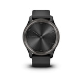 Garmin Vivomove Trend, Elegante Smartwatch Híbrido de 40 mm con Sofisticado Aspecto Analógico, Bisel de Acero Inoxidable y Funciones Inteligentes, Negro