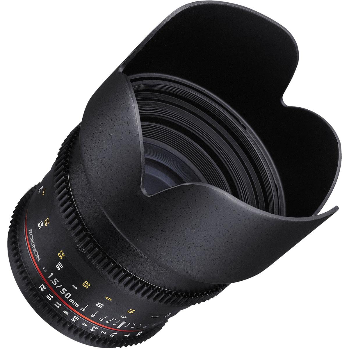 Rokinon Cine DS 50 mm T1.5 como SI UMC Full Frame Lente Cine para Canon EF cámaras