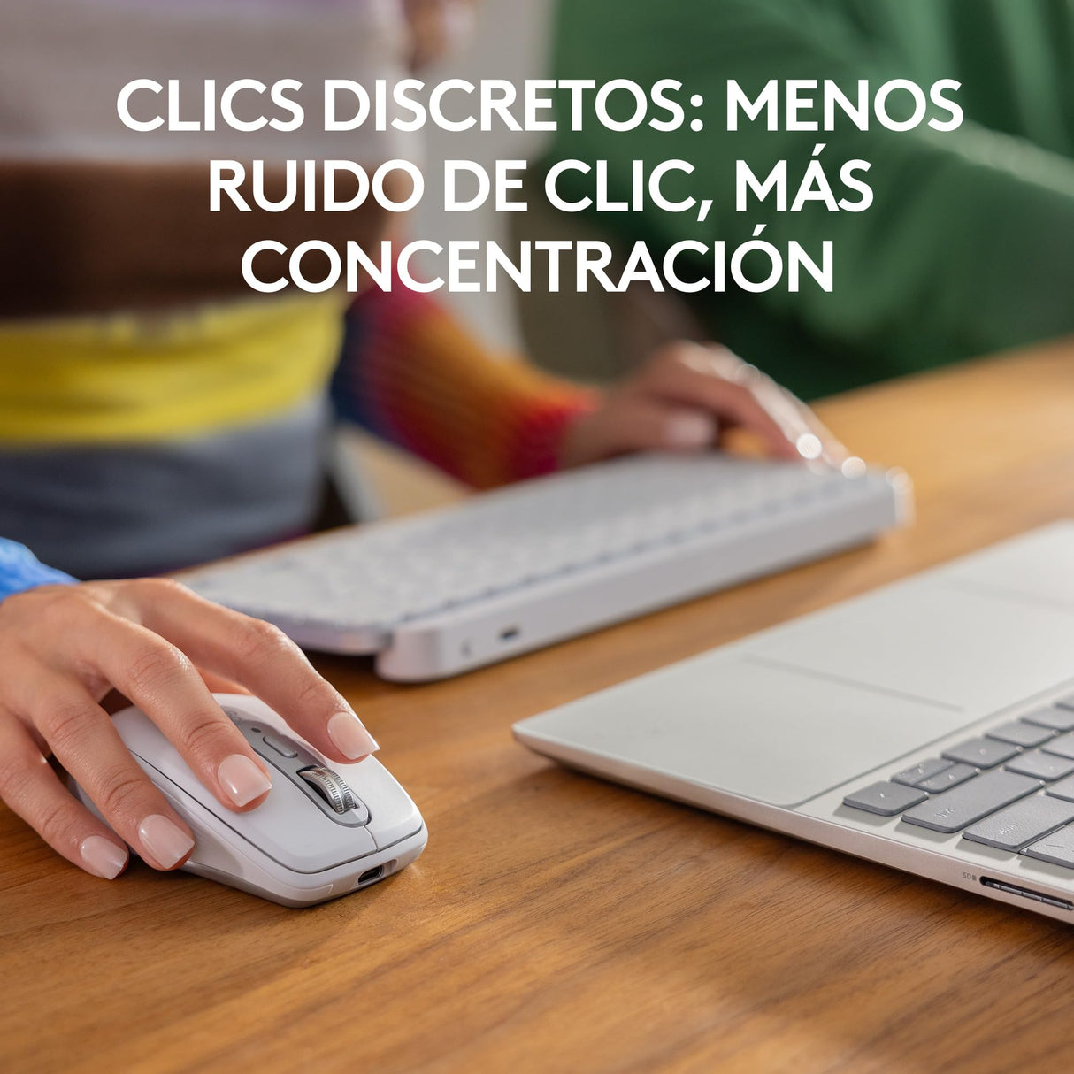 Logitech MX Anywhere 3S for Business, ratón inalámbrico, Compacto, 8000 dpi, Desplazamiento MagSpeed, Clic Discreto, Bluetooth, conexión Logi Bolt Segura, para Windows/Mac/Chrome/Linux - Gris Claro