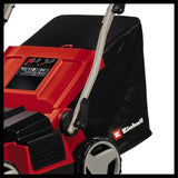 Einhell Escarificador aireador eléctrico GE-SA 1435/1 (1,4 kW, anchura de trabajo 35 cm, ajuste de profundidad de trabajo de 4 niveles, bolsa colectora 28 l)