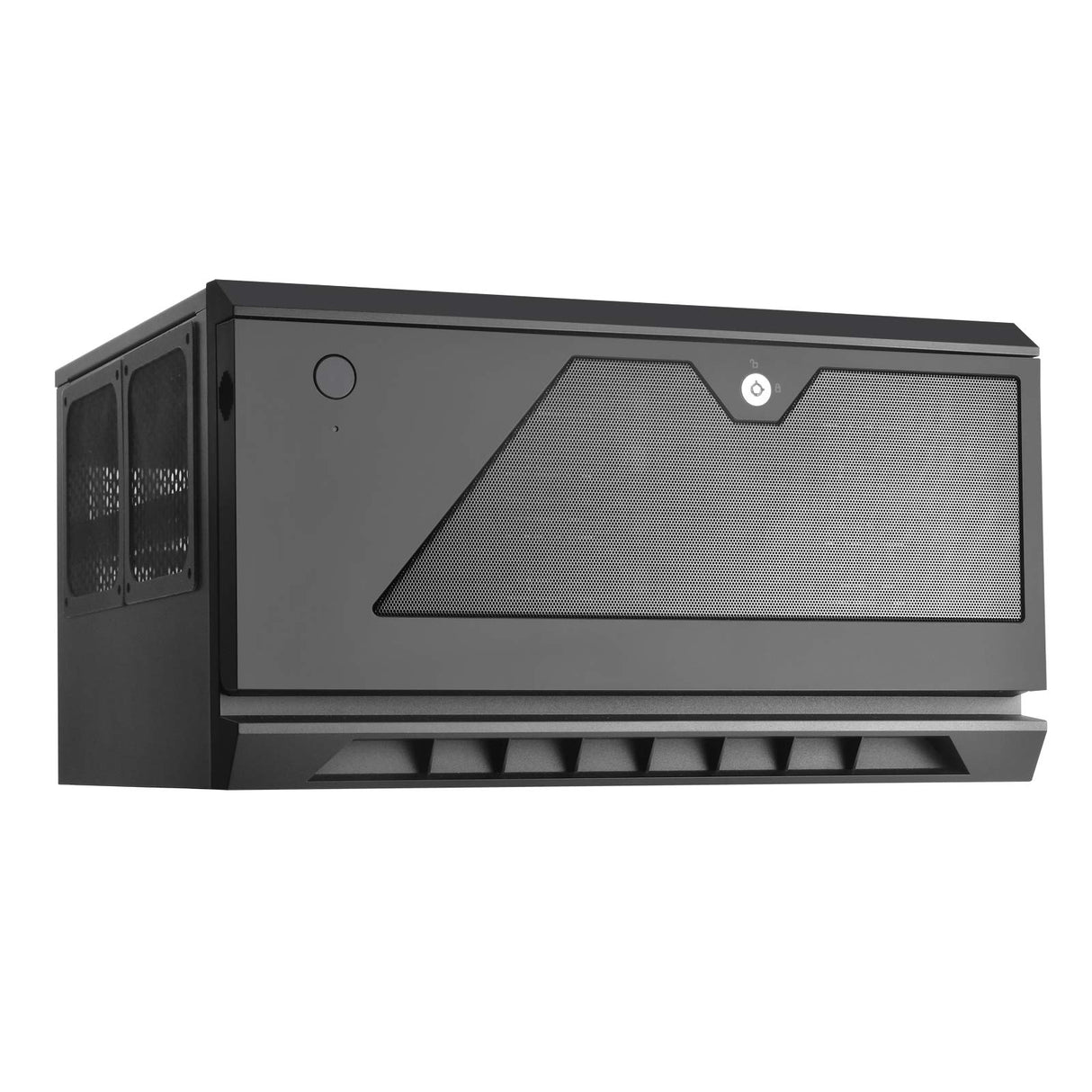 SilverStone Technology SST-CS381 v1.2 - Caja de Almacenamiento ATX Midi Tower para Ordenador, Interior Negro, Compatible con 8 bahías de Disco Duro de 3,5" o 2,5", Puerta Frontal con Cerradura, Negro
