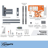 Vogel's TVM 3445 Soporte TV Giratorio para televisores de Entre 32 a 65 Pulgadas, Máx 25 kg, Gira hasta 180º, Inclinable hasta 20º, Soporte para TV máx. VESA 400x400, Compatibilidad Universal