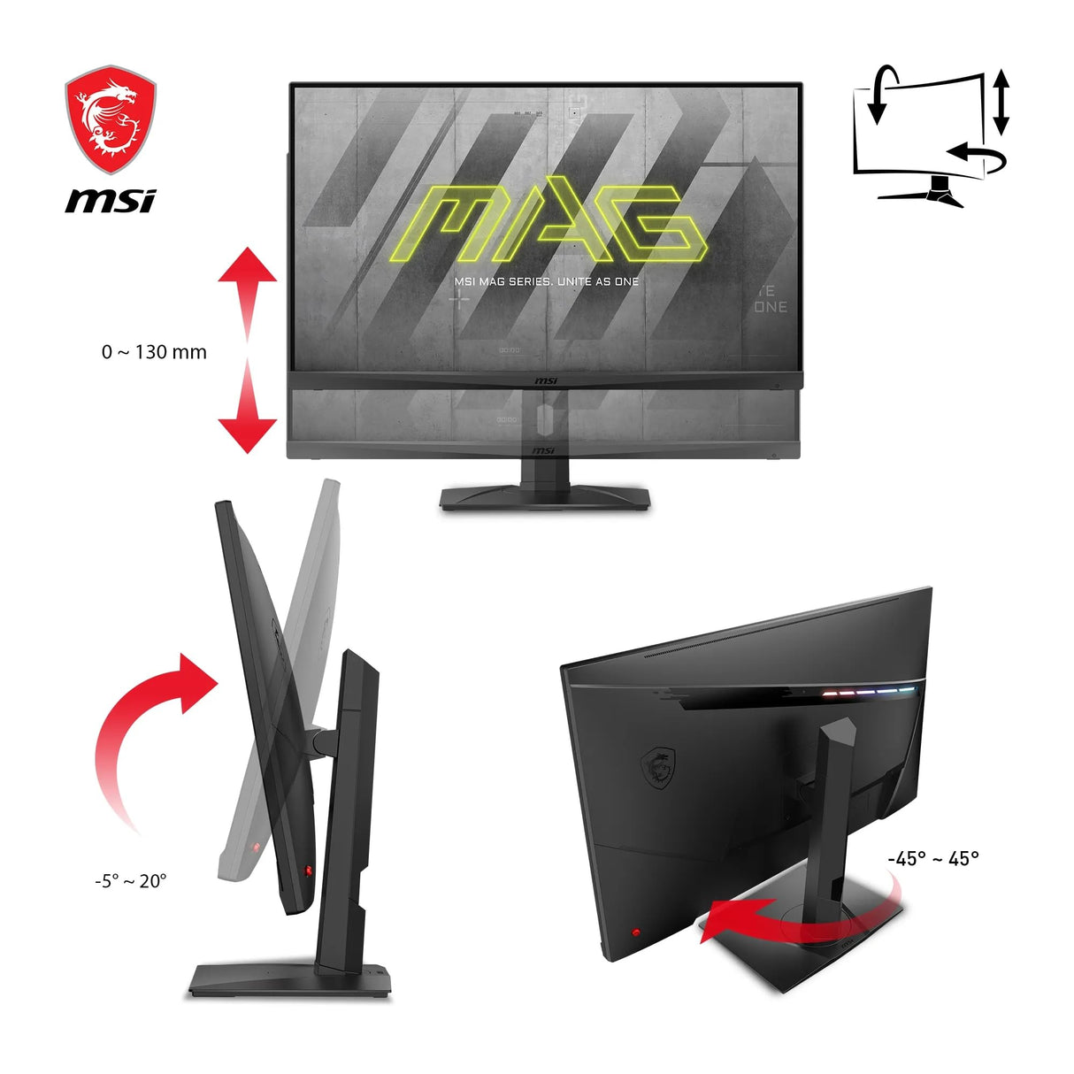 MSI MAG321QR QD - Monitor Gaming Plano 31.5", IPS, WQHD (2560x1440, 16:9, G-SYNC Compatible, Quantum Dot, Console mode FHD a 120Hz)