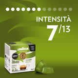 Lavazza, A Modo Mio - Máquina de café Tiny Eco verde con 64 cápsulas ¡Tierra! Surtidas, cafetera expreso de plástico reciclado, 1450 W, 220-240 V, 50/60 Hz, 0,6 litros