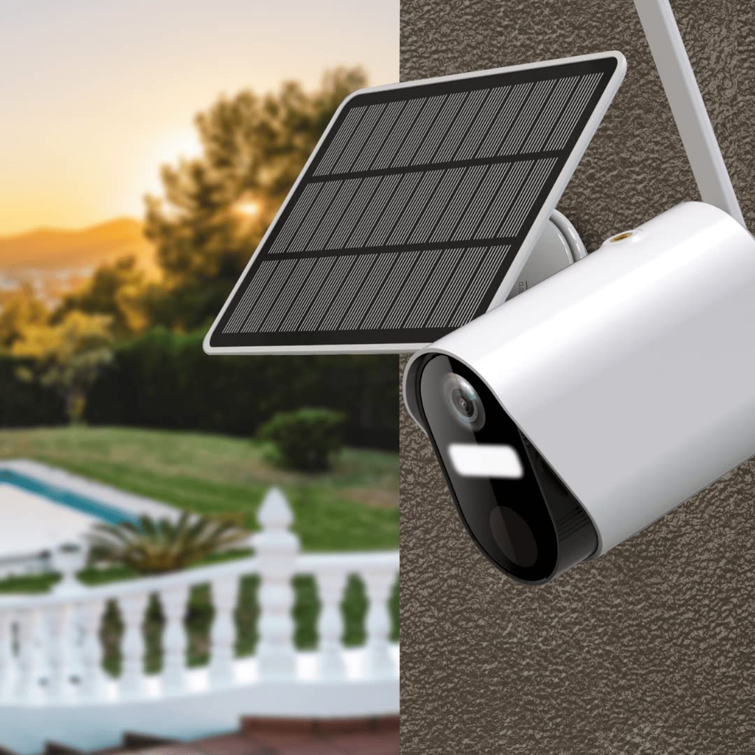 Daewoo Security DASA662AM - Pack de Alarma SA662 para Animales, WiFi, cámaras autónomas Interiores y Exteriores W502, Sirena Solar y contactor de Puerta de Garaje