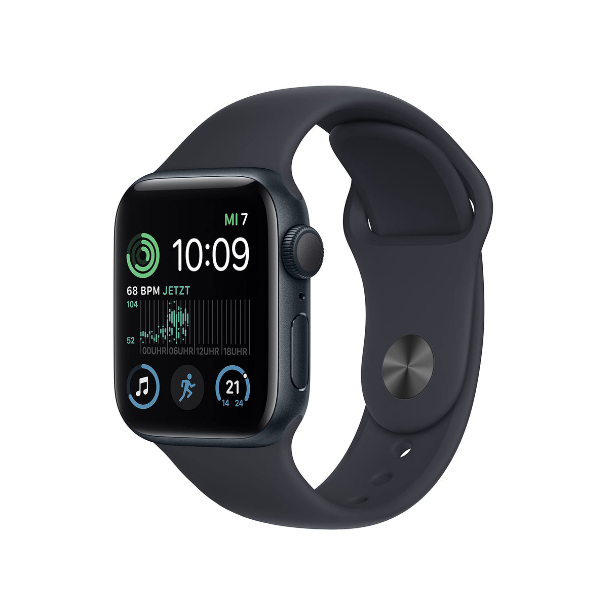 Apple Watch SE (2da Gen) [GPS, 40mm] Caja de Aluminio Medianoche con Banda Deportiva Medianoche, Regular (Reacondicionado)
