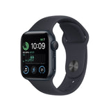Apple Watch SE (2da Gen) [GPS, 40mm] Caja de Aluminio Medianoche con Banda Deportiva Medianoche, Regular (Reacondicionado)
