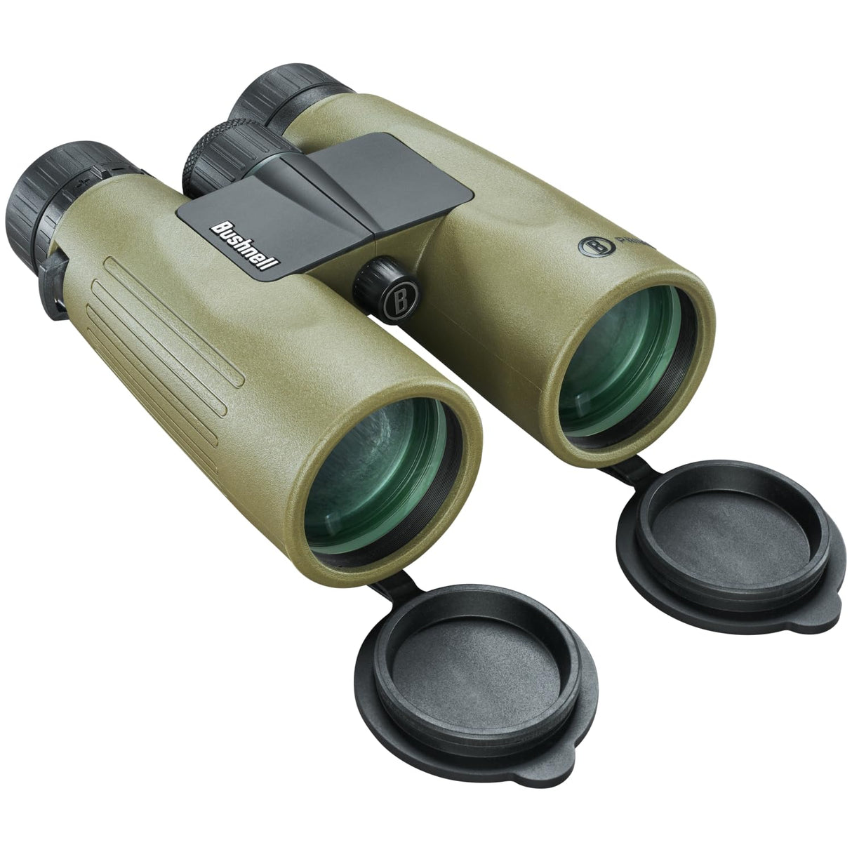 Bushnell Prime - Binocular de 12 x 50 Pulgadas y bóveda Bino Caddy Paquete Combinado, prismáticos de Caza Impermeables con Bolsa Binocular Resistente para Caza, observación de Aves y Senderismo