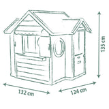 Smoby Life Chef House - Casa Restaurante de Juguete y Cocina para Niños, 48 Accesorios, Caja Registradora, Cocina, Juguete Educativo, protección Anti-UV, Material Reciclado, +2 Años (7600810407)
