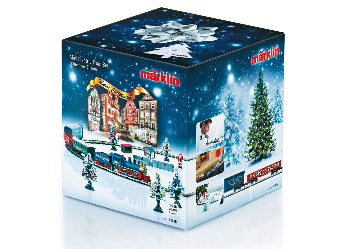 Märklin-Z Weihnachtsstartpackung Papá Noel – Paquete de Lanzamiento de Navidad, Modelo de ferrocarril con Locomotora y vagón, Carril Z, Talla única, Multicolor, Mini (81845)