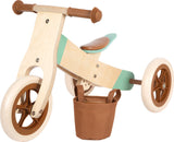 small foot Bicicleta de Aprendizaje y Triciclo marrón Caramelo Maxi, Rueda de Madera, a Partir de 12 Meses, 12498, Color