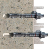 Anclaje macho para cargas altas en hormigón no fisurado Homologado ETE Opción 7. Eje Inoxidable A2. Clip Inoxidable A2. - MEDIDA: M16 x 145 Ø16 - Unid: 25