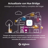 Philips Hue - Perifo Iluminación en carril Luz Blanca y de Colores - Set carril y 4 focos (negro) - 212cm - Anclajes incluidos