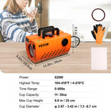 VEVOR Prensa Térmica para Tazas de 11-30 oz Prensa para Tazas Vasos 620 W Máquina de Impresión de Transferencia 23,5 x 11,5 x 1 cm con Guantes Resistentes al Calor y Cinta DIY Tazas de Cerámica Vasos