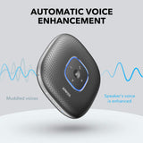 Anker PowerConf Altavoz Bluetooth para Conferencias con 6 Micrófonos Integrados, Captación y Grabación de Voz Mejorada, 24 Horas de Autonomía, USB-C, Certificado por Zoom, para Oficina en Casa