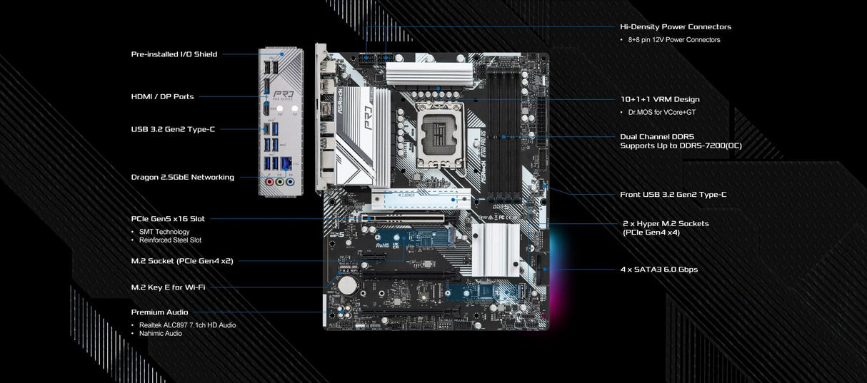 ASROCK B760 Pro RS ATX Intel DDR5 S1700 Retail