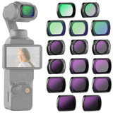 NEEWER Juego de 16 Filtros para Pocket 3, ND8 ND16 ND32 ND64 ND128 ND256 ND1000 ND8/PL ND16/PL ND32/PL ND64/PL Difusión Negra 1/4 1/8 Contaminación Luz UV CPL Compatible con DJI Osmo Pocket 3, FL-B06