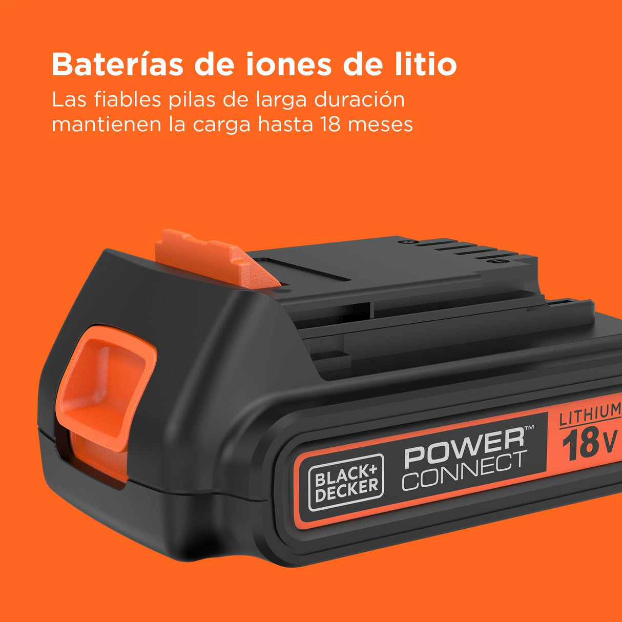 BLACK+DECKER Taladro percutor SDS-Plus a batería 18V, baterías de iones de litio 2,5Ah, potente energía de impacto 1,2J, caja del kit, BCD900E2K-QW