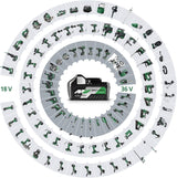 HiKOKI Akku Geradschleifer mit Paddle Schalter GP18DB (18V, Brushless Motor, Spannzange Ø: 6 mm, Spindelhals Ø: 40 mm, Leerlaufdrehzahl: 7000-29000 min-1) Zubehör im Transportkoffer.