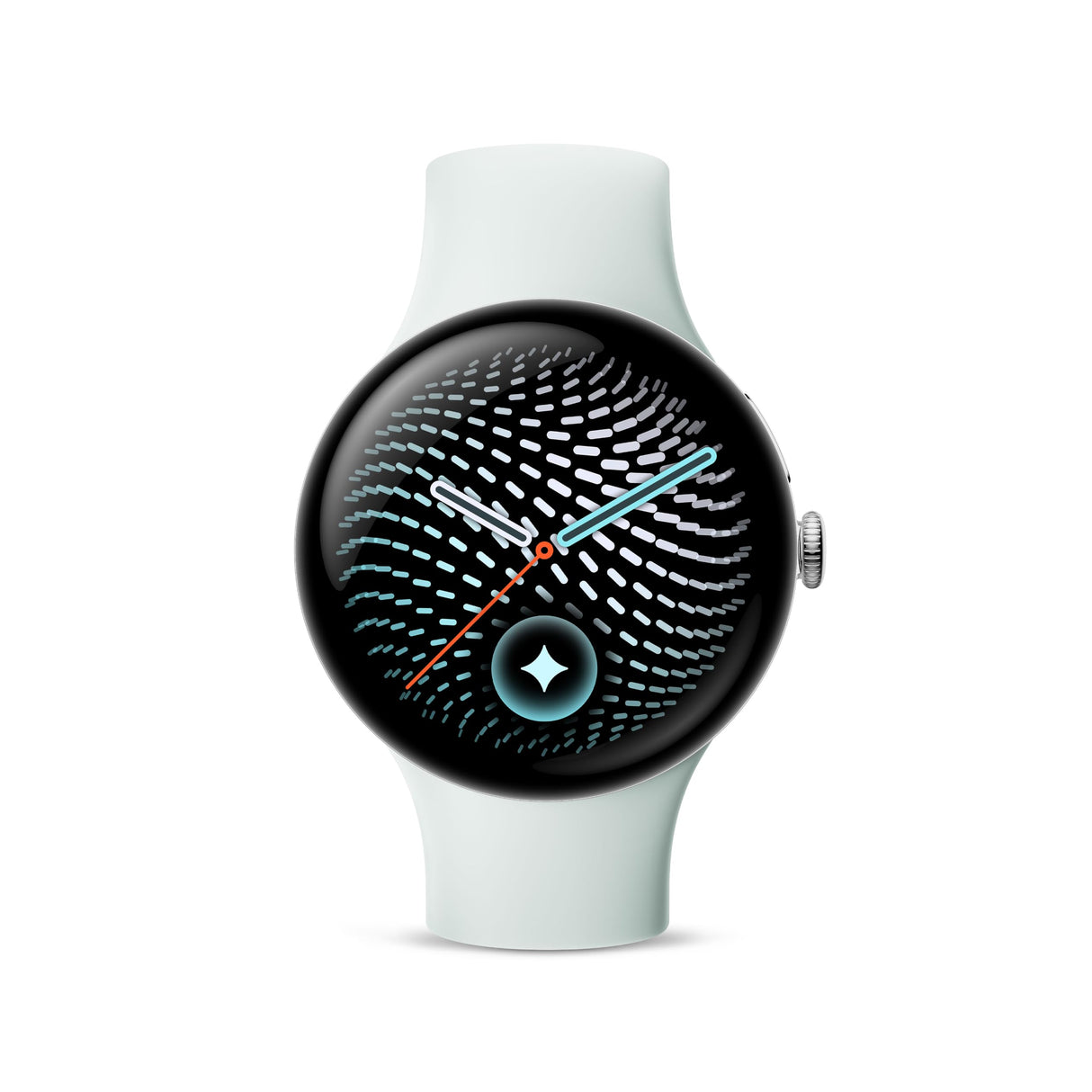 Google Pixel Watch 5 (45 mm) - Smartwatch - Silver Case/Fog Band, Wi-Fi