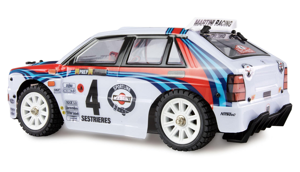Amewi Hyper Go Lancia Delta HF Integrale Rallye/Drift 4WD RC teledirigido 1:14 RTR, Color Blanco