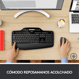 Logitech MK710 Combo Teclado y Ratón Inalámbrico para Windows, Conexión Inalámbrica 2,4 GHz, Teclas Multimedias, Batería de 3 Años, PC/Mac, QWERTY Español, color Negro
