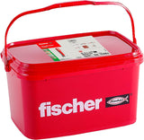 fischer DuoPower | 720 Tacos universales de 10x50 mm en Cubo Reutilizable | para fijación Segura en hormigón, ladrillo, pladur y Materiales Huecos | Sin Tornillos