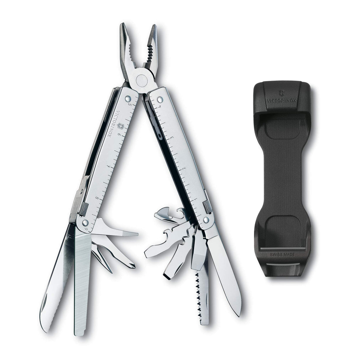 Victorinox Swiss Tool, Multiherramienta de Bolsillo Suiza, Multifunción, 26 Funciones, Alicate multiuso de punta fina, Bloqueable