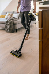 Kärcher Aspirador a batería VC 4 Cordless myHome, 2 Niveles aspiración, batería 21.6 V, autonomía por Carga 30 min Aprox., Peso 2.3 kg, Cargador, Soporte Pared, boquillas Suelo y Ranuras