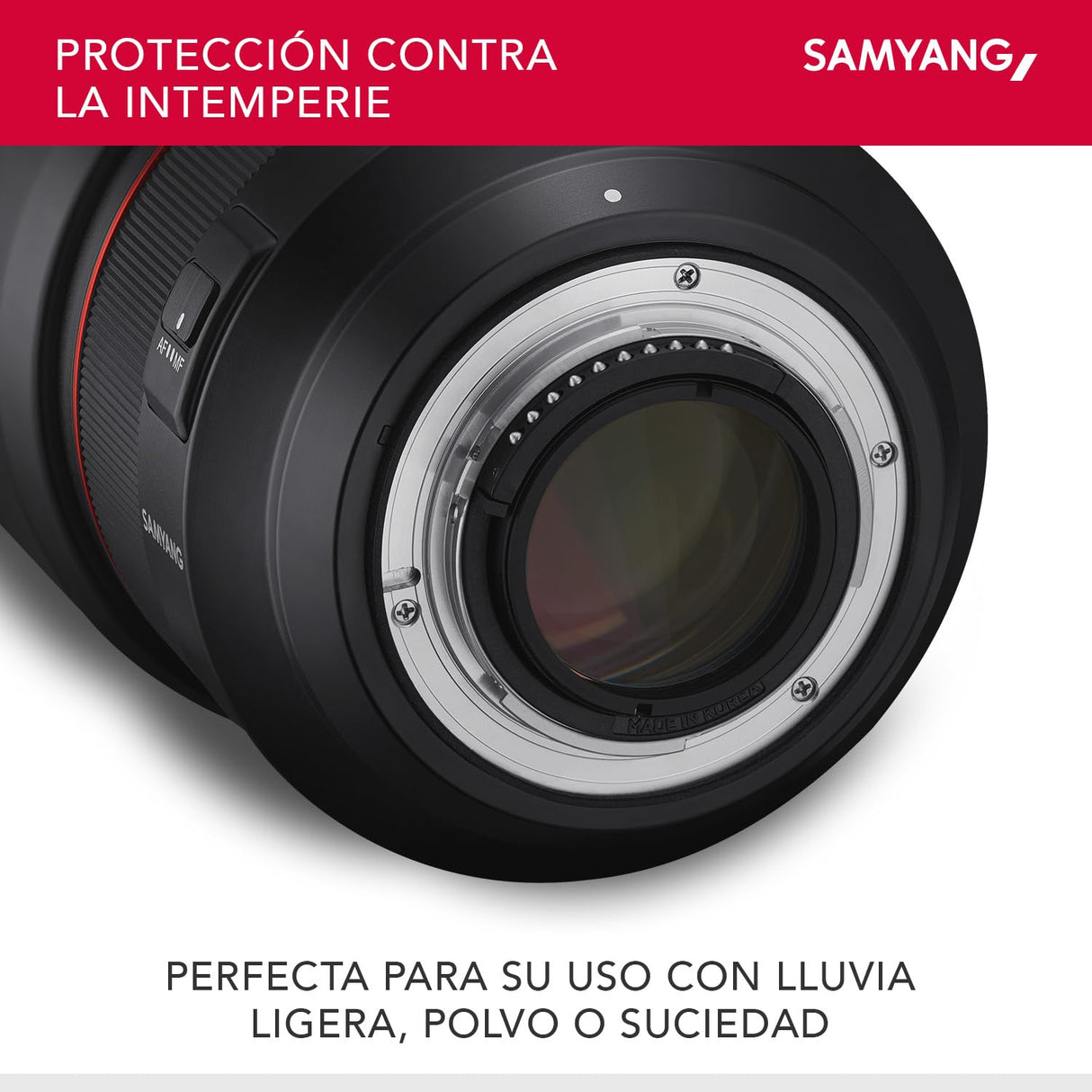 Samyang SA7073 - Objetivo AF para cámara Nikon F (85 mm, F1.4 F, 85 mm, formato completo, sin espejo, réflex, formato completo y APS-C, con montura Nikon F, rosca de filtro de 77 mm) negro