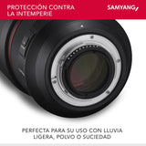 Samyang SA7073 - Objetivo AF para cámara Nikon F (85 mm, F1.4 F, 85 mm, formato completo, sin espejo, réflex, formato completo y APS-C, con montura Nikon F, rosca de filtro de 77 mm) negro