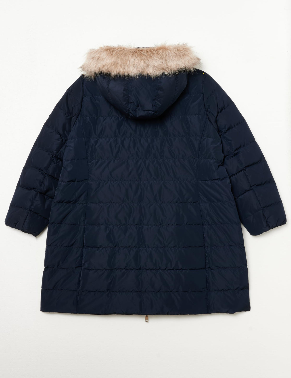 Tommy Hilfiger Abrigo de plumas Mujer Tyra Heritage Coat With Fur con piel sintética, Azul (Desert Sky), 46