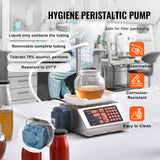 VEVOR Máquina Automática de Llenado de Líquidos Capacidad de Pesaje 5-300 g Llenadora de Botellas Bomba Peristáltica de Control Digital para Leche, Agua, Vino, Bebidas, Salsa de Soja, Boquilla Única