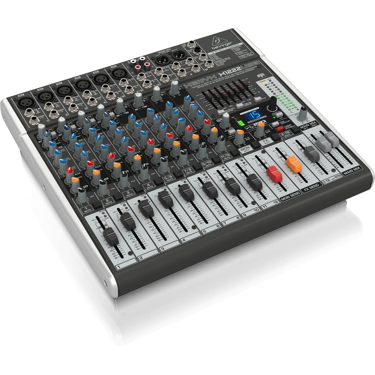 Behringer XENYX X1222USB mezclador DJ - Mezclador para DJ 110 Db, 24 Bit