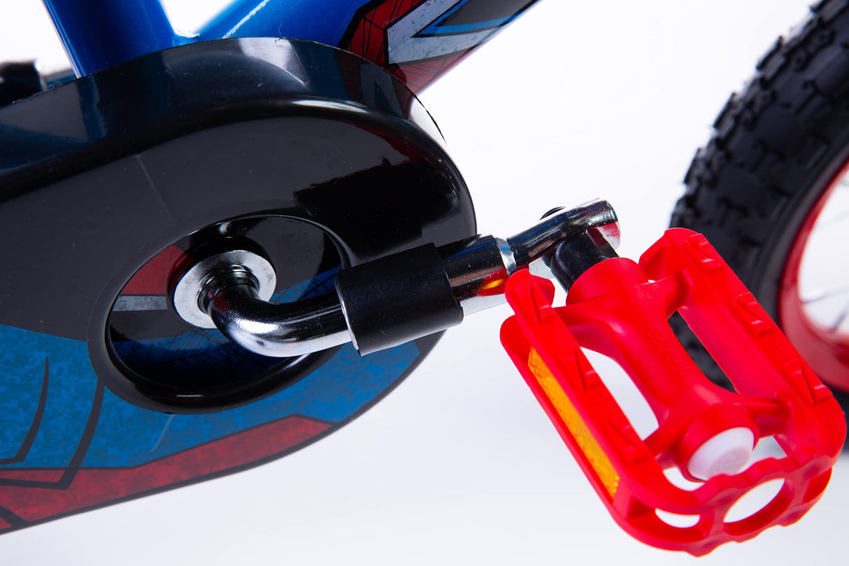 Huffy Marvel Spiderman-Bicicleta de 12 Pulgadas Spider Man, Niños, Azul, 30,5 cm