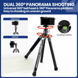 Fotopro Trípode de cámara de Viaje Ligero de 62 Pulgadas con monopod 360 Cabeza de Bola Extensible Estable 2.07 lbs trípode de Fibra de Carbono Profesional Ultraligero para cámara DSLR X-Aircross3