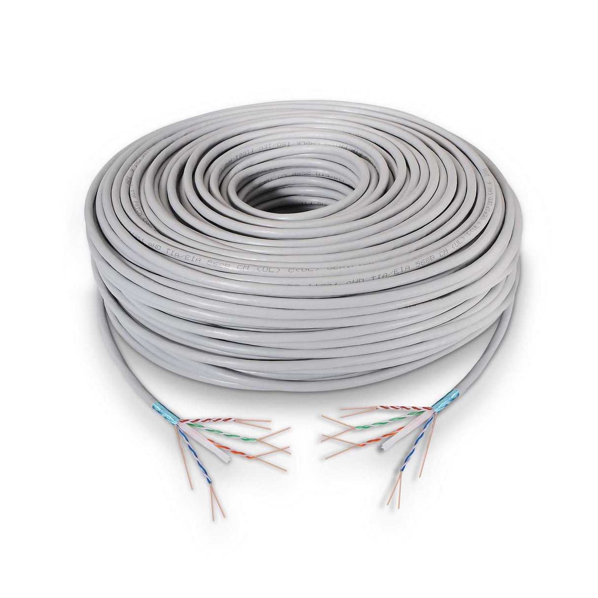 Aisens Bobina Cable de Red RJ45 Cat.6 FTP Rígido 100m Gris