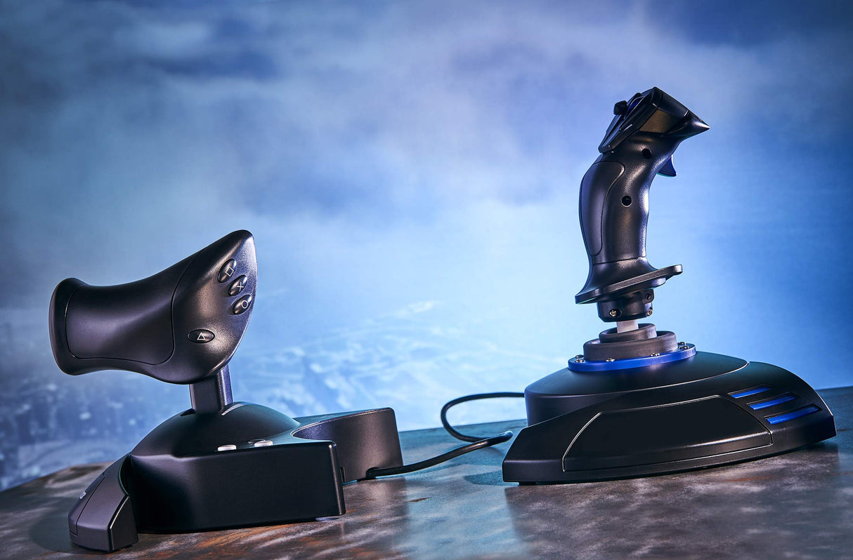 Thrustmaster T.Flight Hotas 4 Joystick con mando de potencia desmontable, para PS4, PS5 y PC