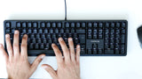 CHERRY G80-3000N RGB, teclado mecánico Gaming con iluminación RGB, distribución de teclado inglés UK (QWERTY), con cable, switches MX SILENT RED originales, negro